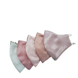 Agasti SilkSatin 3 Play Soft Elastic Face Mask For Women And Girl And Men Pack Of 5