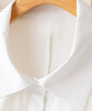 Leriya Fashion Western Dress || Rayon Solid Button Front Shirt Dress For Women || Roll Tab Sleeve & Collared Neck Flared Dress || Office || Summer Short Dresses For Women. (Xx-Large, White)