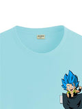 ADRO Tshirt for Men | Anime T Shirt for Men | 100% Cotton Tshirt | Graphic Printed T-Shirt | Chest Printed Tshirt | Gogeta Anime Tshirt | T-Shirts| RN24-STICK-GOGE-MI-L Mint,Mint