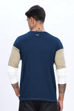 Adro Men Full Sleeve T-Shirt | Soft Cotton Tshirt For Men| Stylish Multi Color Full Sleeve Round Neck Tshirt For Men|Fr24-Nbbe-S