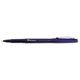 Porous Point Stick Pen, Blue Ink, Medium, Dozen