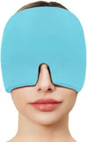 Gyrixa 1Pcs Migraine Relief Cap Therapy Head Wrap, Gel Ice Headache Relief Cap, Sinus Pressure Relief Mask, Reusable Cooling Com
