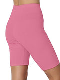 KYDA Women's Anti Bacterial Cycling Shorts Under Skirt Biker Shorts High Waist Stretchable Yoga Shorts & Gym Workout Skin Fit Shorties(Pink_S),Pink