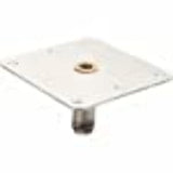 Attwood Swivl-Eze 6773-T LockN-Pin Stainless Steel Base Plate, Bronze Bushing - 7 x 7, Threaded Bushing