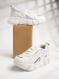 Shoetopia Women'S Flat Sneakers White (7 Uk),White,7,B0BT1XX4ZW