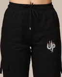 Toplot Cotton Multi-Pocket Cargo Pant For Women (Women-Up-Cargo-5178-Black-30),Black,30,B0CYQ94SMP