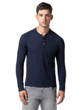 Fyltr Men'S Casual Raglan Sleeve Henley T-Shirt With Pocket Detail - Full Sleeve | Buttoned Placket,Vainly Navy,Vainly Navy,Xl