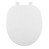 Centoco Round Toilet Seat, Residential, Closed Front with Cover, Plastic, DSAMAZ2-001, White