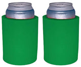 Blank Thick Foam Old School Can Cooler (2 Pack, Kelly Green)