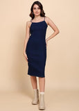 Nifty Women'S Denim Stretchable Bodycon Dress (1476_Bsc_M_Blue_Medium)