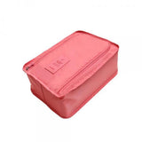 Heavenglow 2Xwaterproof Travel Organiser Tote Shoes Pouch Portable Storage Bag Pink| Shoe Organizers