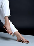 Shoetopia Embellished Rose-Gold Flats For Women /Eu39,Gold,6,B0DTG7TCG2