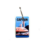 Pilot18 Pilot Blue White 3D Bag Tag For Captain Pilot