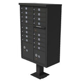 Qualarc, Inc. 1570 16 Door Cluster Box Unit (CBU) in Bronze Color for Tall pedestal Stucco Columns CBU-16-BZ