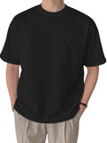 Leriya Fashion Men'S Solid Oversized Fit T-Shirt (Lf-Mt-1074_Black Xl)