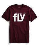 Adro Fly Mens Cotton Printed T-Shirts (R21-M-Fly-Mr_Maroon_Xl)