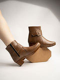 Shoetopia Girls Bt-7079 Brown Ankle Boot - 8 Uk (Girls-Bt-7079-Brown),Brown,8,B0CQK666M6