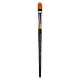 KINGART Premium Original Gold 9520-1/2 Filbert RAKE Series Artist Brush, Golden Taklon Synthetic Hair, Short Handle, for Acrylic
