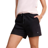 Enamor E062 Basic Cotton Shorts,Jet BlackApparel,XL