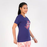 Rupa Colors Playsure Printed Cotton Blended Round Neck Women'S T-Shirt Short-Sleeve Pack Of 1,NavyApparel,M