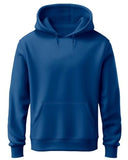 Adro Men'S Cotton Neck Hooded Sweatshirt (H24-Pln-Rb-M_Royal Blue)