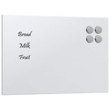 vidaXL Wallmounted Magnetic Board White 15.7inchx11.8inch Tempered Glass