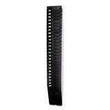 Lathem Time Expanding Time Card Rack RACK,25POCKETS,7IN,BK (Pack of3)