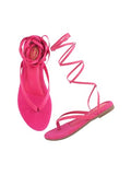 Shoetopia Women'S X-2 Flat Sandal-8 Kids Uk (X-2-Pink)-Eu41,Pink,8,B0D76TFCSN