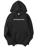 Adro Printed Hoodies For Men In Premium Cotton Fleece 340 Gsm (H23-M-Good-Bl_Black_L)