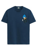 ADRO Tshirt for Men | Anime T Shirt for Men | 100% Cotton Tshirt | Graphic Printed T-Shirt | Chest Printed Tshirt | Gogeta Anime Tshirt | T-Shirts| RN24-STICK-GOGE-SB-2XL Teal,Teal