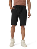 Xyxx Men Cotton Rich Shorts, Regular Fit, Solid, Pack Of 1, Xysht12Xl, Pitch Black, Xl