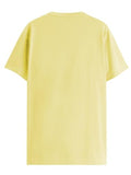 Adro Men'S Graphic Printed 100% Cotton T-Shirt - Regular Fit, Printed T-Shirts For Men (Rn24-Rac-Ly_Light Yellow_S)