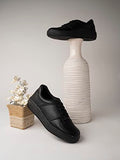 Women'S Platform Sneakers Colorblock Lace-Up Trainers With Thick Soles Fashion Casual Walking Shoes Black-Eu39,Black,6,B0BT1WQL2X