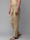 See Designs Men Deep Brown & Brown Solid Pure Cotton Men'S Pyjama (Pack Of 2)_Sdcbpj169L