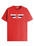 Adro Men'S Solid Regular Fit T-Shirt (Rn24-Cap-Rd_Red,RedApparel,L