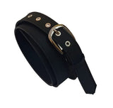 Generic Women Formal Fabric Belt Black Microprint For Jeans And Trouser