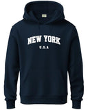 ADRO Hoodies for Men | Printed Hoodie for Men | Cotton Hoodie | Mens Hoodies | Sweatshirt for Men | Hooded Regular Fit Hoodie | H24-NEW-NB-Medium Navy Blue,Navy Blue
