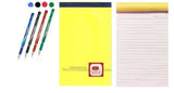 Rorito New Flymax Gel Pen 10 Blue,10 Black,5 Red,5 Green Waterproof Ink Set of 30 Pens +1 First Click Writing Pad (10 Sheets Siz