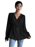 Leriya Fashion Women'S Solid Regular Fit Top (Lf-W2052_Black M)