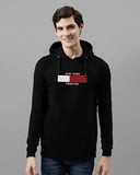 Adro Men'S Cotton Blend Neck Hooded Sweatshirt (H24-Flag-Bl-2Xl_Black)