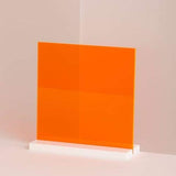 1/8 (0.118) Orange Neon Fluorescent Acrylic Plexiglass Sheet 24x12 Cast 3mm Thick Nominal Size AZM