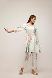 Leriya Fashion Casual Standard Length Rayon Floral Ethnic Co-Ord Kurta Set For Women (Available In 2Xl And 3Xl) (Lf-W1964&Tr979_White White 2Xl