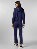 Fyltr Women'S Drop Shoulder Hoodie & Joggers Set With Contrast Branded Tape On Sleeve And Jogger Side Seam - Rib Hem & Cuff | Slit Detail At Hem,Bewitched Blue,Bewitched Blue,S