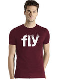 Adro Fly Mens Cotton Printed T-Shirts (R21-M-Fly-Mr_Maroon_Xl)