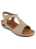 Shoetopia Women'S Block Heel Sandal,Cream,8,B0BSC9L3G7