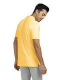 Xyxx Men'S Cotton Solid Relaxed Fit T-Shirt (Xy_Cr14_Polo Tshirt_1_Butter Yellow,Butter YellowApparel,XL