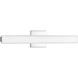 Progress Lighting Beam LED Collection 22 Etched Opal Glass Modern Bath Vanity Light Polished Chrome