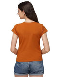 Leriya Fashion Women'S Love Graphic T Shirt Cute Funny Cap Sleeve Casual Cotton Tee Tops (Large, Orange)