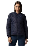 Fyltr Women'S Winter Puffer Jacket With Patch Pockets - Stylish Boxy Fit | Full Sleeves | Extended Placket | Snap Button | Casual Winterwear For Women,Every Ebony,Every Ebony,2Xl