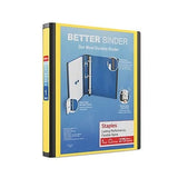 Staples 1-inch 3-Ring Better Binder, Yellow, 3/Pack (ST55846-CCVS)